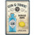 Carte postala metalica "Gin & Tonic Served Here", 10 x 14 cm 