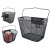 Cos pentru Bicicleta, Metalic negru, montare ghidon, kit montaj inclus 