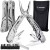Cleste Multifunctional 13 in 1, Otel inoxidabil, Husa protectie