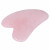 Piatra Gua Sha din Cuart roz, Mici IMPERFECTIUNI, pentru masaj, 8 cm