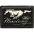 Placă Metalică Decorativă, Ford Mustang - Horse Logo Black, 20 x 30 cm