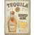 Placă Metalică Decorativă, "Tequila Served Here", 30 x 40 cm