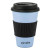 Cana de cafea cu capac, protectie termica din silicon, albastru