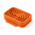 Sapuniera Savonia Realizata la Imprimanta 3D - Valuri, Portocaliu, 12.5 x 9 x 3 cm