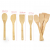Set spatule din bambus natural, 4 piese, pentru gatit
