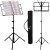 Stativ Muzical pentru Partituri, Tripod, Ajustabil – Negru
