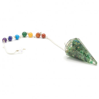 Pendul Orgonit Chakra cu Aventurin Verde – prosperitate și echilibru emoțional