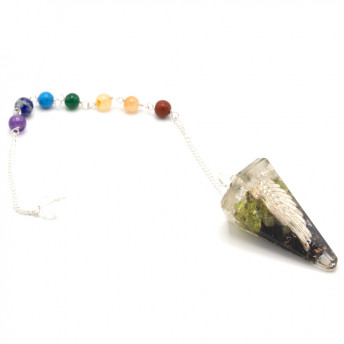 Pendul Orgonit Chakra cu Aripi de Înger – protecție și ghidare spirituală