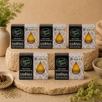 Set 5 buc - Sapun Natural Anason si Fenicul, Savonia