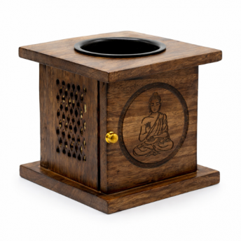 Arzator Lemn de Mango – Buddha Sculptat Manual