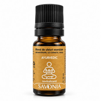 Ayurvedic - Blend Uleiuri Esentiale Naturale - Savonia, Revitalizant, 10 ml