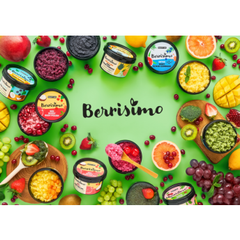 Scrub pentru corp cu ulei de portocale, grapefruit si menta si sare de mare, Berrisimo, Beauty Jar, 400g