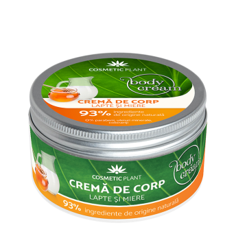 Crema corp cu Lapte si Miere, 200 ml, Cosmetic Plant