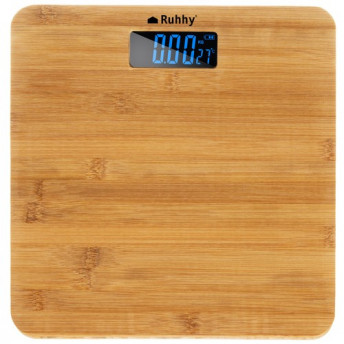 Cântar de Baie din Bambus cu Afișaj LCD – Capacitate până la 180 kg