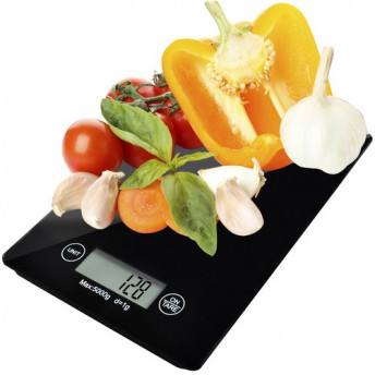 Cântar de Bucătărie Electronic Negru, Capacitate 5 kg / Precizie 1 g
