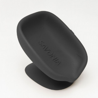 Sapuniera Savonia Realizata la Imprimanta 3D - Cascada, Negru, 11 x 9 x 2.3 cm