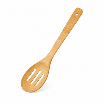 Lingura cu fante din bambus natural, 30 cm