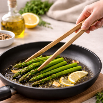 Cleste din bambus natural pentru bucatarie, 29.5 cm