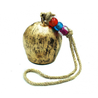 Clopotel Metalic Bali, cu sfoara, 4 cm