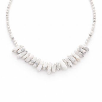 Colier Jasp Alb – Claritate, Echilibru si Simplitate Naturala