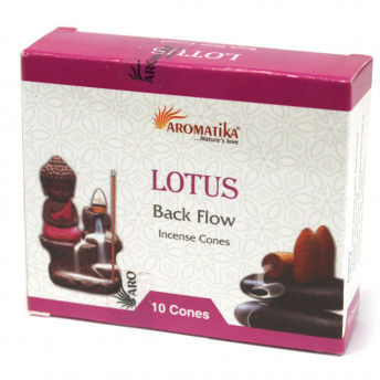 Conuri Parfumate Aromatice „Fum Curgător” - Lotus, 10 bucati
