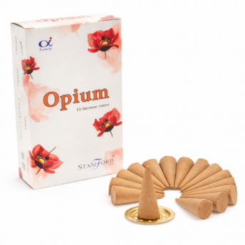 Conuri Parfumate Opium – Set 15 Conuri cu Suport