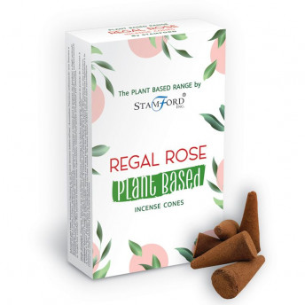 Conuri Parfumate Premium cu Plante - Trandafir Regal, 15 buc