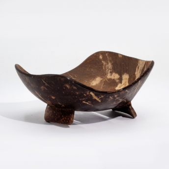 Săpunieră Handmade din Nucă de Cocos – Formă Alungită, 11 cm