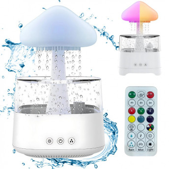 Difuzor Aromaterapie și Umidificator cu Lumină LED RGB și Telecomandă – 450 ml
