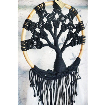 Dreamcatcher, Tree of Life, Negru, 104 cm