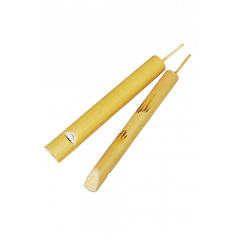 Fluier Mic din Lemn de Bambus, cu Dispozitiv pentru Tonalitate, 12 cm