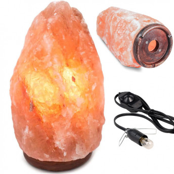 Lampă de Sare Himalayană 3-5 KG cu Funcție de Ionizare - Intensitate Reglabilă