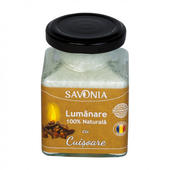 Cuisoare - Lumanare 100% Naturala 200 g, Savonia