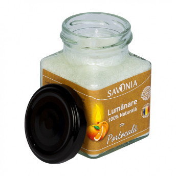 Portocala - Lumanare 100% Naturala 200 g, Savonia