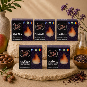 Set 5 buc - Sapun Natural Mango si Argan, Savonia