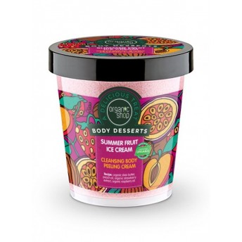 Peeling delicios pentru corp Summer Fruit Ice Cream, 450 ml - Organic Shop