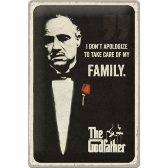 Placă Metalică Decorativă, "The Godfather: I Don't Apologize", 20 x 30 cm