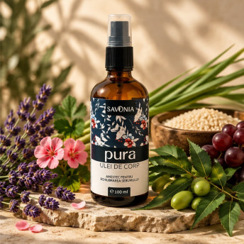 Pura – Ulei de Corp Savonia – Amestec pentru Echilibrarea Sebumului, 100 ml