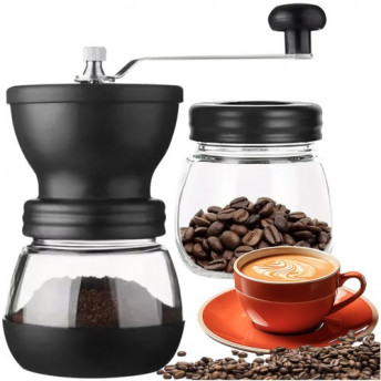 Râșniță manuală pentru cafea, condimente, nuci și ierburi – cu mecanism ceramic reglabil