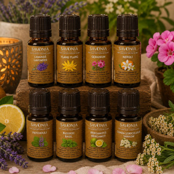 Răsfăț floral – pentru echilibru emoțional - Set 8 Uleiuri Esențiale Savonia