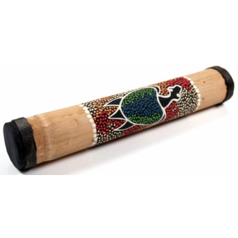 Rainmaker, instrument muzical din Bambus, pictat manual, 20 cm