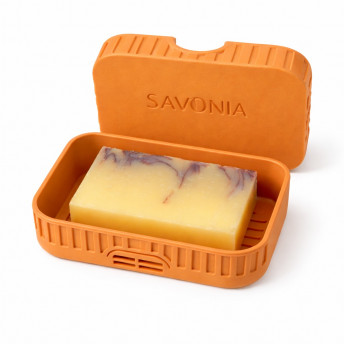 Sapuniera Savonia pentru Voiaj Realizata la Imprimanta 3D – Escapada, Portocaliu, 11.5 × 8 × 4 cm