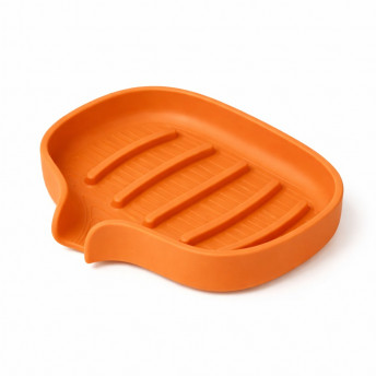 Sapuniera Savonia Realizata la Imprimanta 3D - Izvor, Portocaliu, 11 x 9 x 2.3 cm