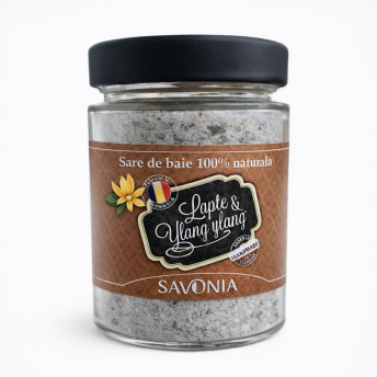 Sare de Baie Savonia cu Lapte si Ylang Ylang, 350 gr.