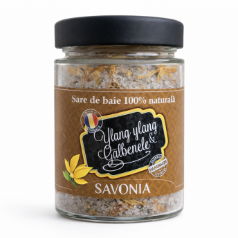 Sare de Baie Savonia cu Ylang Ylang si Galbenele, 350 gr.