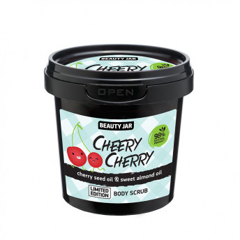 Scrub corporal cu ulei de cirese si migdale dulci, Cheery Cherry, Beauty Jar, 200 g