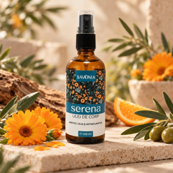 Serena – Ulei de Corp Savonia – Amestec Calm și Anti-Inflamator, 100 ml