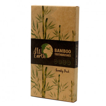 Set 4 Periute de Dinti din Bambus, Pachet Familie