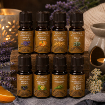 Somn odihnitor – pentru relaxare și calmare - Set 8 Uleiuri Esențiale Savonia