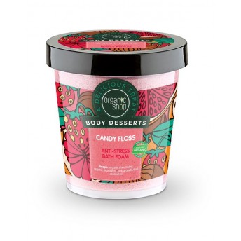 Jeleu-spuma de baie antistress Candy Floss, 450 ml - Organic Shop